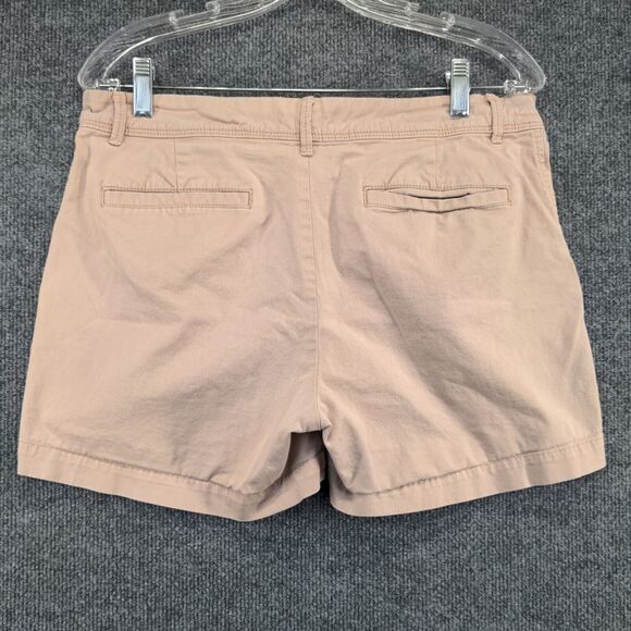 Banana Republic Womens Chino Shorts Tan Size 8 Slash Pockets - Picture 3 of 10